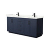 Custom image for Dark Blue with Matte Black Trim / Giotto Quartz / No Mirror