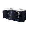 Custom image for Dark Blue with Brushed Nickel Trim / Giotto Quartz / No Mirror