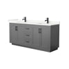 Custom image for Dark Gray with Matte Black Trim / Giotto Quartz / No Mirror
