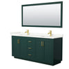 Custom image for Green with Brushed Gold Trim / Giotto Quartz / 70