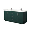 Custom image for Green with Brushed Nickel Trim / Giotto Quartz / No Mirror