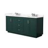 Custom image for Green with Brushed Nickel Trim / Giotto Quartz / No Mirror