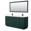 Custom image for Green with Matte Black Trim / Giotto Quartz / 70