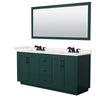 Custom image for Green with Matte Black Trim / White Quartz / 70