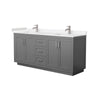 Custom image for Dark Gray with Brushed Nickel Trim / Carrara Cultured Marble / No Mirror