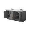 Custom image for Dark Gray with Brushed Nickel Trim / Carrara Cultured Marble / No Mirror