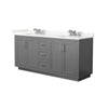 Custom image for Dark Gray with Brushed Nickel Trim / Giotto Quartz / No Mirror