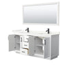 Custom image for White with Matte Black Trim / Giotto Quartz / 70