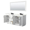 Custom image for White with Matte Black Trim / Giotto Quartz / 70
