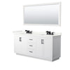 Custom image for White with Matte Black Trim / Giotto Quartz / 70