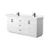 Custom image for White with Matte Black Trim / White Quartz / No Mirror