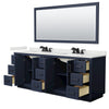 Custom image for Dark Blue with Matte Black Trim / White Quartz / 70