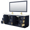 Custom image for Dark Blue with Brushed Gold Trim / Giotto Quartz / 70