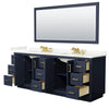 Custom image for Dark Blue with Brushed Gold Trim / Giotto Quartz / 70