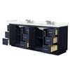Custom image for Dark Blue with Brushed Nickel Trim / Giotto Quartz / No Mirror