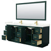 Custom image for Green with Brushed Gold Trim / Giotto Quartz / 70