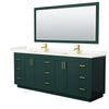 Custom image for Green with Brushed Gold Trim / Giotto Quartz / 70