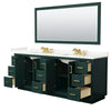 Custom image for Green with Brushed Gold Trim / Giotto Quartz / 70