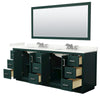 Custom image for Green with Brushed Nickel Trim / Giotto Quartz / 70