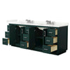 Custom image for Green with Brushed Nickel Trim / Giotto Quartz / No Mirror