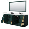 Custom image for Green with Matte Black Trim / Carrara Cultured Marble / 70
