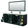 Custom image for Green with Matte Black Trim / Giotto Quartz / 70