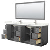 Custom image for Dark Gray with Brushed Nickel Trim / Giotto Quartz / 70