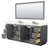 Custom image for Dark Gray with Brushed Nickel Trim / Giotto Quartz / 70