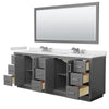 Custom image for Dark Gray with Brushed Nickel Trim / White Cultured Marble / 70