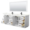 Custom image for White with Matte Black Trim / Giotto Quartz / 70