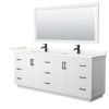 Custom image for White with Matte Black Trim / Giotto Quartz / 70