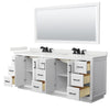 Custom image for White with Matte Black Trim / White Quartz / 70