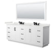 Custom image for White with Matte Black Trim / White Quartz / 70