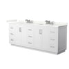 Custom image for White with Brushed Nickel Trim / Giotto Quartz / No Mirror