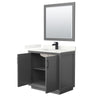 Custom image for Dark Gray with Matte Black Trim / Giotto Quartz / 34