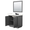 Custom image for Dark Gray with Matte Black Trim / Giotto Quartz / 34