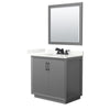 Custom image for Dark Gray with Matte Black Trim / Giotto Quartz / 34