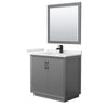 Custom image for Dark Gray with Matte Black Trim / White Quartz / 34