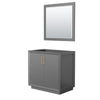 Custom image for Dark Gray with Satin Bronze Trim / 34
