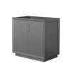 Custom image for Dark Gray with Brushed Nickel Trim / No Mirror
