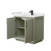 Custom image for Light Green with Matte Black Trim / White Quartz / No Mirror