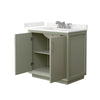 Custom image for Light Green with Brushed Nickel Trim / Carrara Cultured Marble / No Mirror