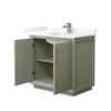 Custom image for Light Green with Brushed Nickel Trim / Giotto Quartz / No Mirror