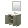 Custom image for Light Green with Satin Bronze Trim / Giotto Quartz / 34