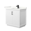 Custom image for White with Matte Black Trim / Giotto Quartz / No Mirror