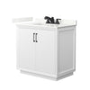 Custom image for White with Matte Black Trim / Giotto Quartz / No Mirror