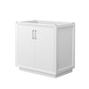 Custom image for White with Brushed Nickel Trim / No Mirror