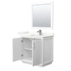 Custom image for White with Brushed Nickel Trim / Giotto Quartz / 34