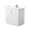 Custom image for White with Brushed Nickel Trim / Giotto Quartz / No Mirror