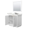 Custom image for White with Brushed Nickel Trim / White Quartz / 34